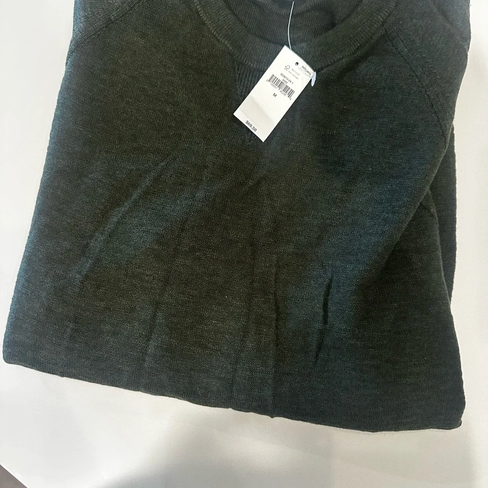 NWT Banana Republic Dark Green Crewneck Sweater size Medium